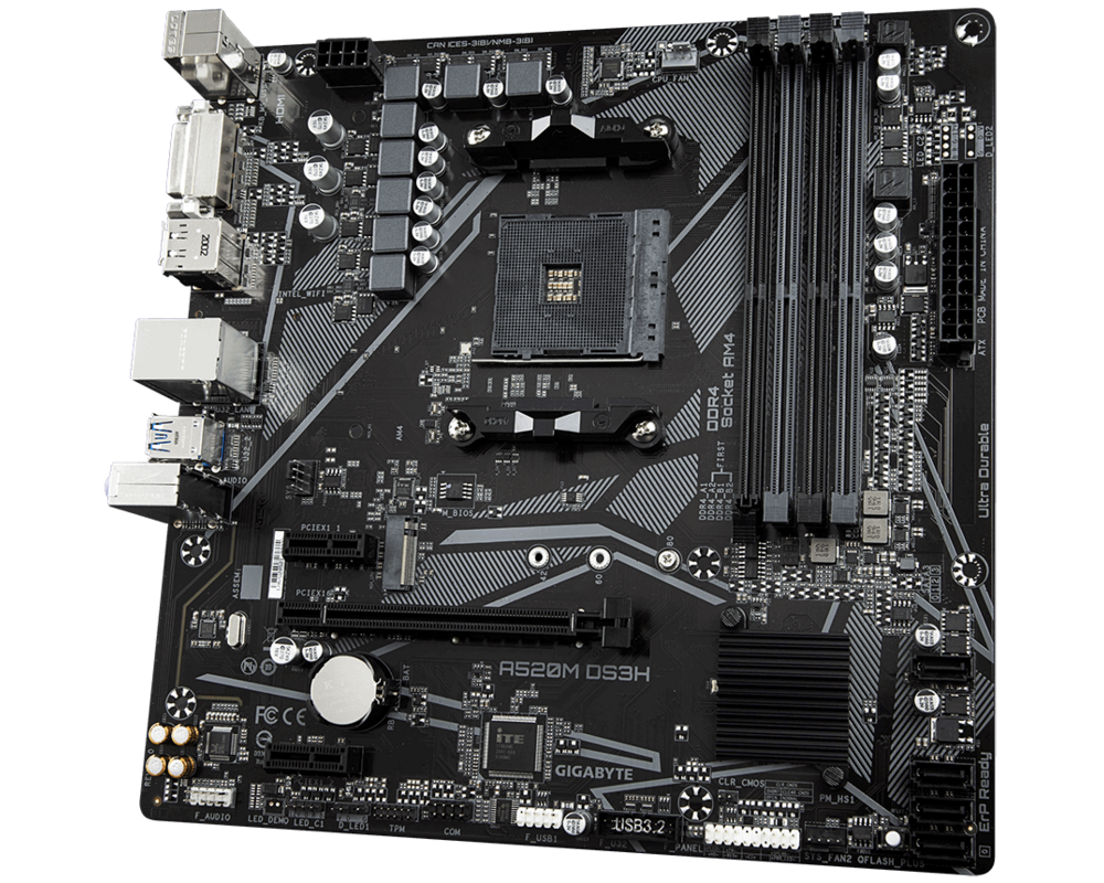 Дънна платка GIGABYTE A520M-DS3H 2