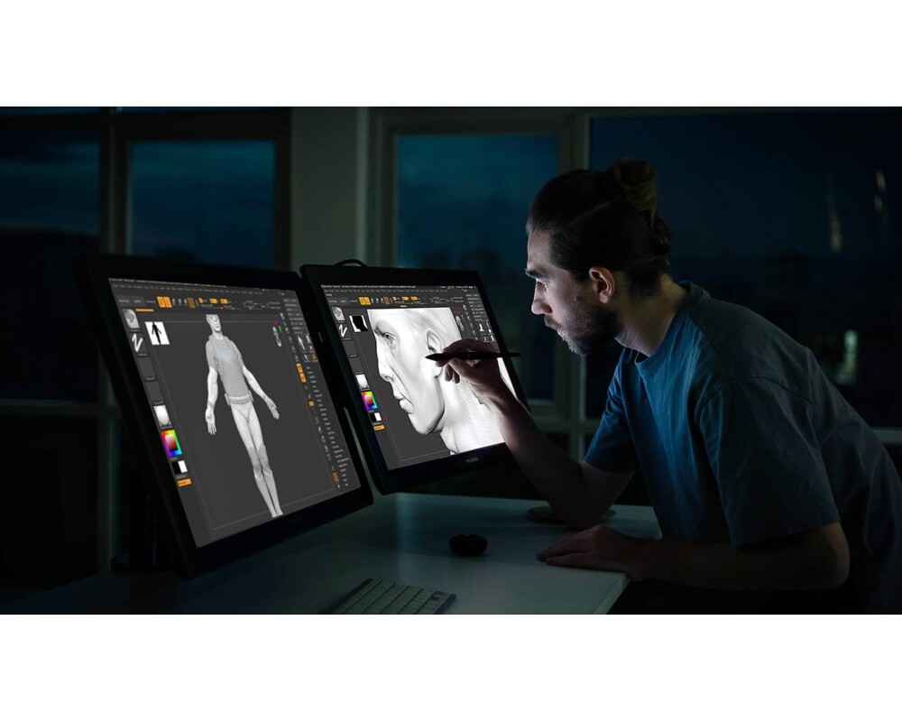 Графичен таблет HUION Kamvas Pro 24 GT2401, Черен 5