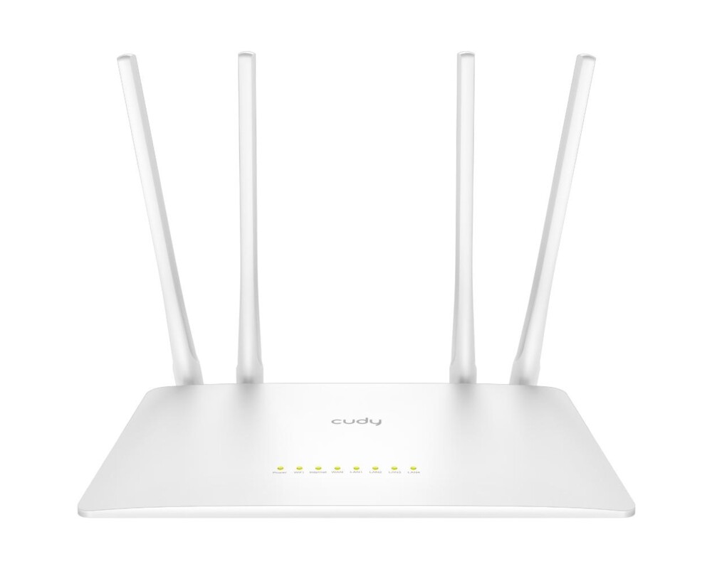 Рутер Cudy WR1200, 2.4/5 GHz, 300 - 867 Mbps, 10/100/ 2