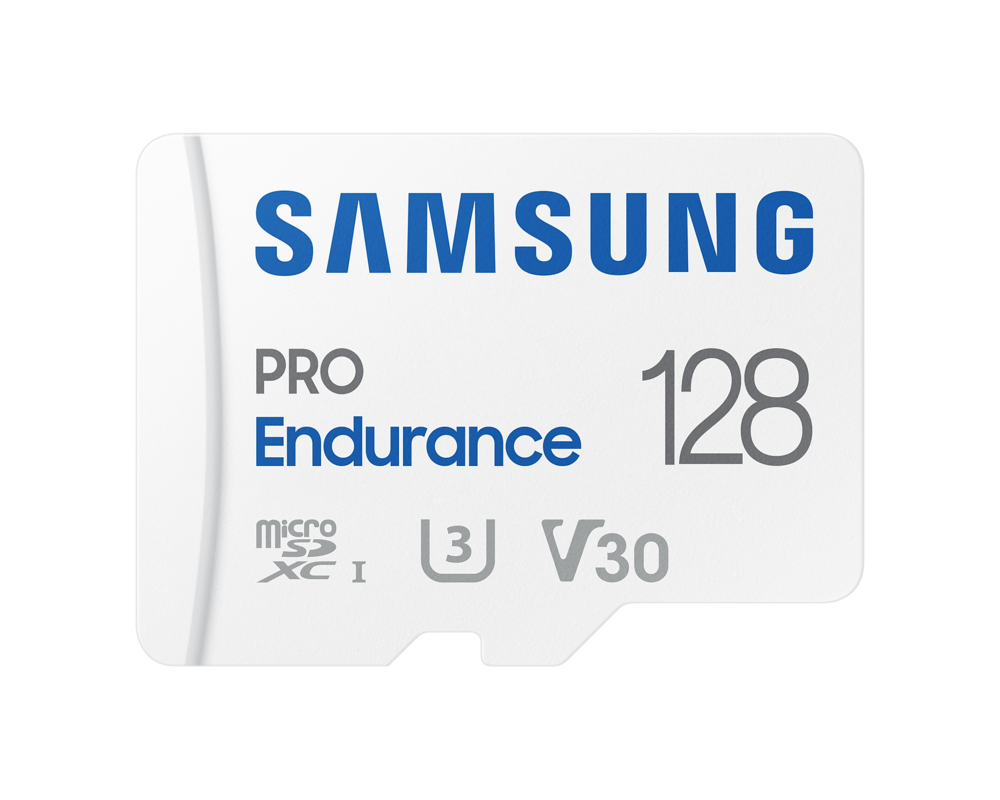 Флаш карта Samsung PRO Endurance, microSDXC, UHS-I, 128GB, Адаптер 6