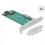 Контролер Карта PCI Express x4 Delock към 1x M.2 Key B + 1x M.2 NVMe M.2 Key M, Low Profile 2