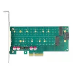 Контролер Карта PCI Express x4 Delock към 1x M.2 Key B + 1x M.2 NVMe M.2 Key M, Low Profile 5