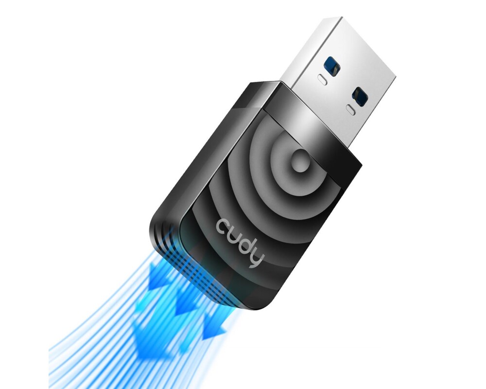 Мрежова карта нано адаптер Cudy WU1300S, USB 3.0, 2.4/5 Ghz, Вградена антена 2dBi 4