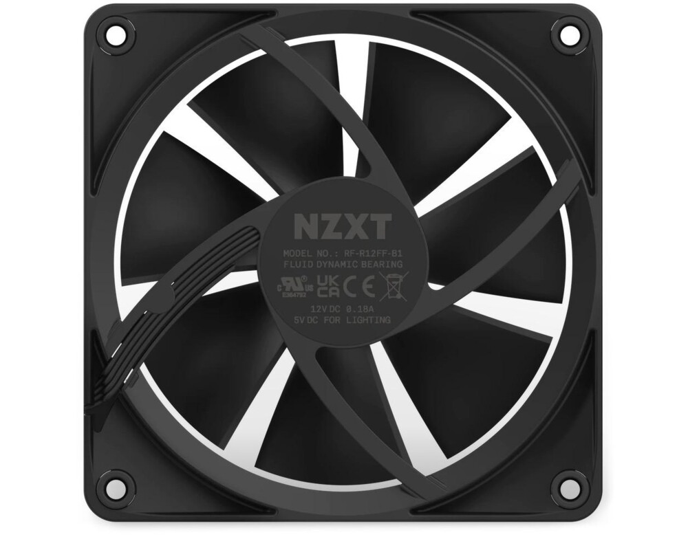 Вентилатор NZXT F120 RGB Черен 6