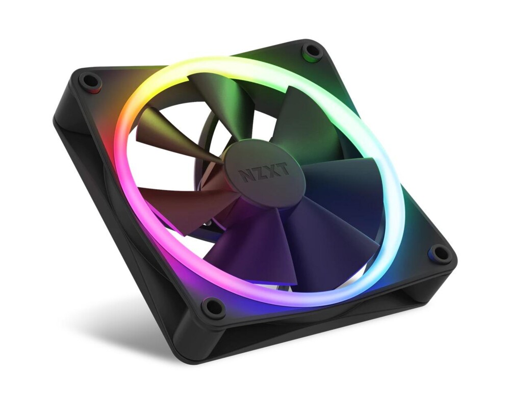 Вентилатор Комплект вентилатори NZXT F120 RGB Black 3 броя и NZXT RGB контролер 2