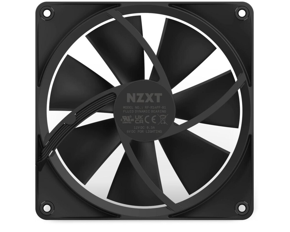 Вентилатор NZXT F140 RGB Черен 6