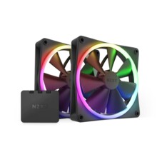  Комплект вентилатори NZXT F140 RGB Black 2 броя и NZXT RGB контролер 464995 RF-R14DF-B1 на топ цена - PIC.bg