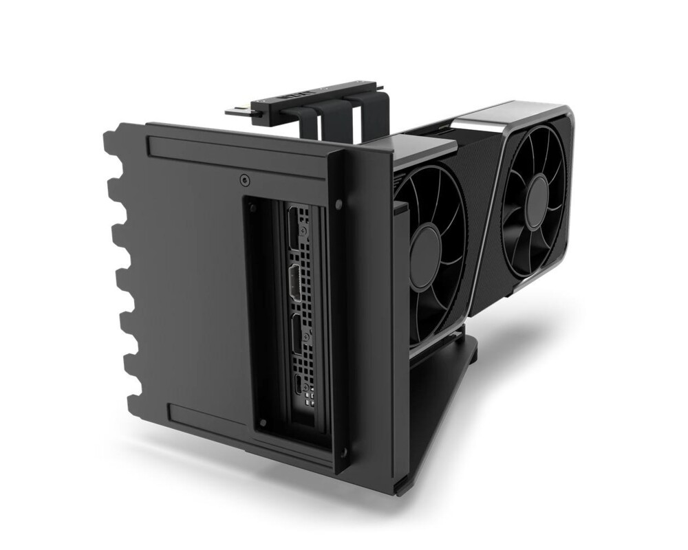 Кабел Брекет и кабел NZXT H7 Vertical GPU Mounting Kit, за вертикален монтаж на видео карта, Черен 4