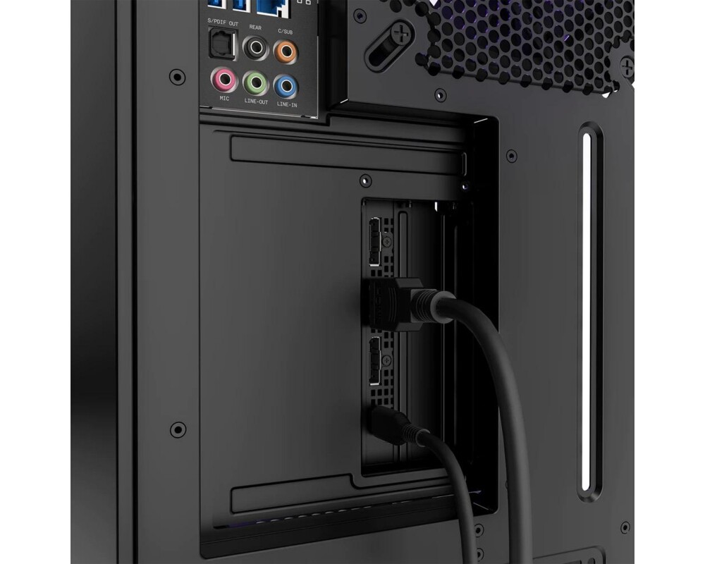 Кабел Брекет и кабел NZXT H7 Vertical GPU Mounting Kit, за вертикален монтаж на видео карта, Черен 6