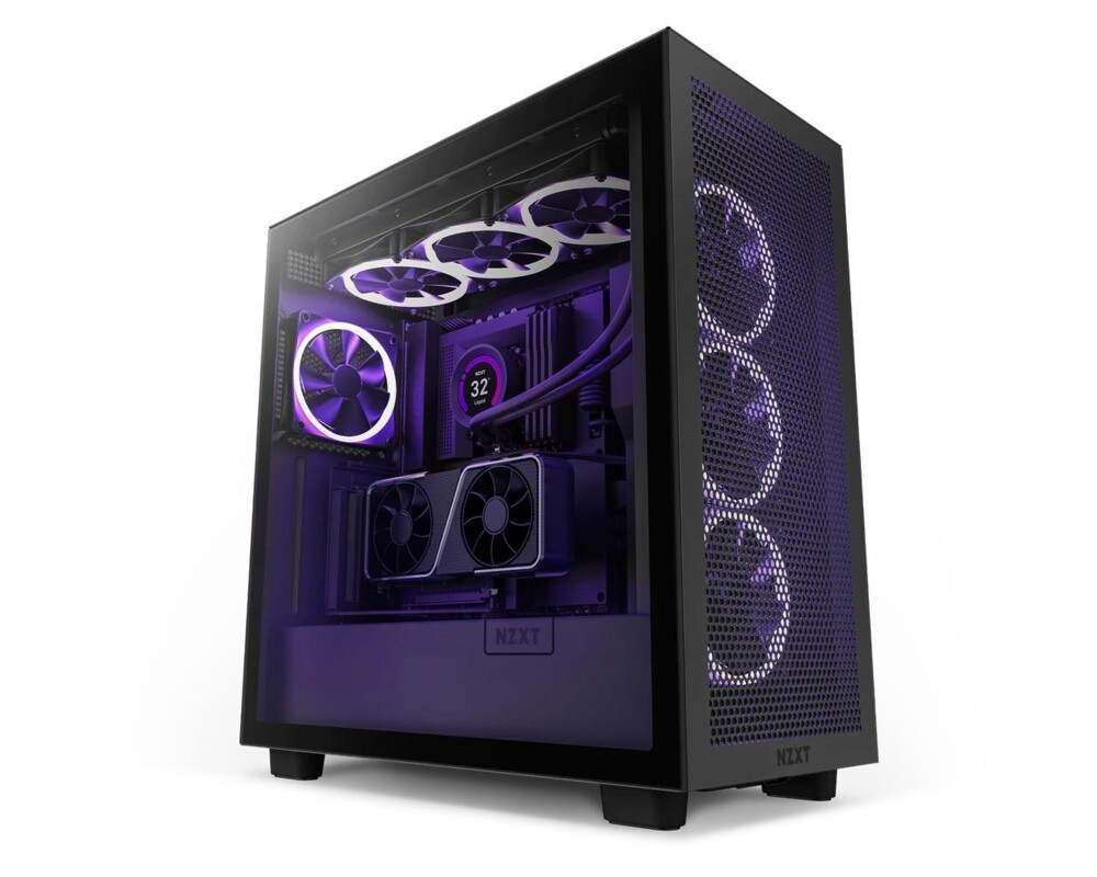 Кабел Брекет и кабел NZXT H7 Vertical GPU Mounting Kit, за вертикален монтаж на видео карта, Черен 5
