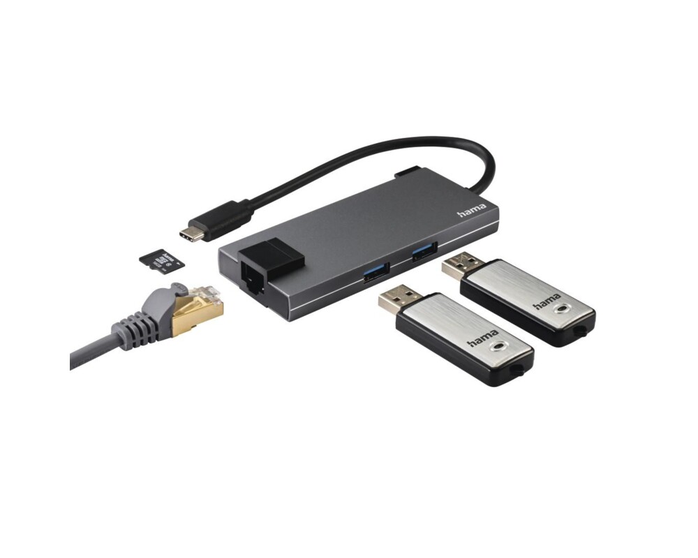 USB хъб USB-C хъб, 5-портов, HAMA-200109 2