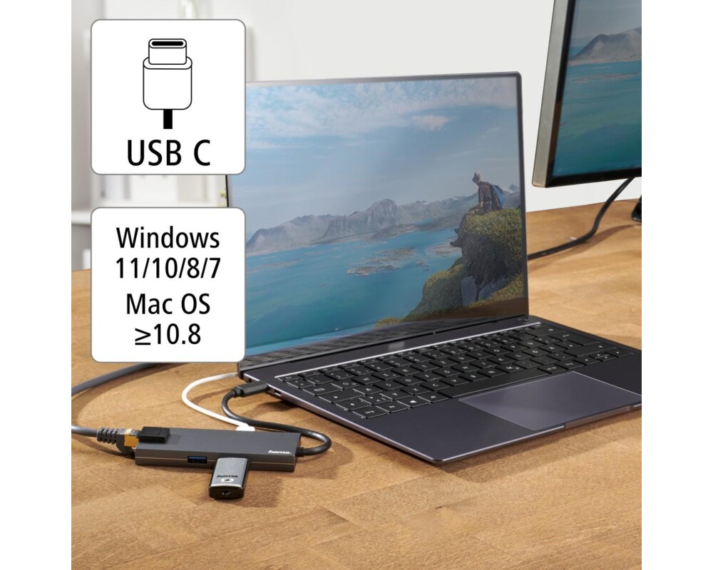 USB хъб USB-C хъб, 5-портов, HAMA-200109 7
