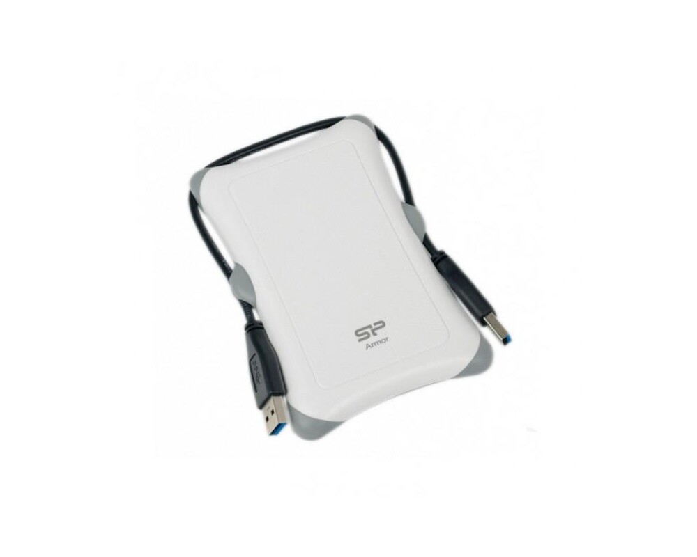Твърд диск SILICON POWER External HDD Armor A30 2.5inch 2TB USB 3.0 Anti-shock White 2