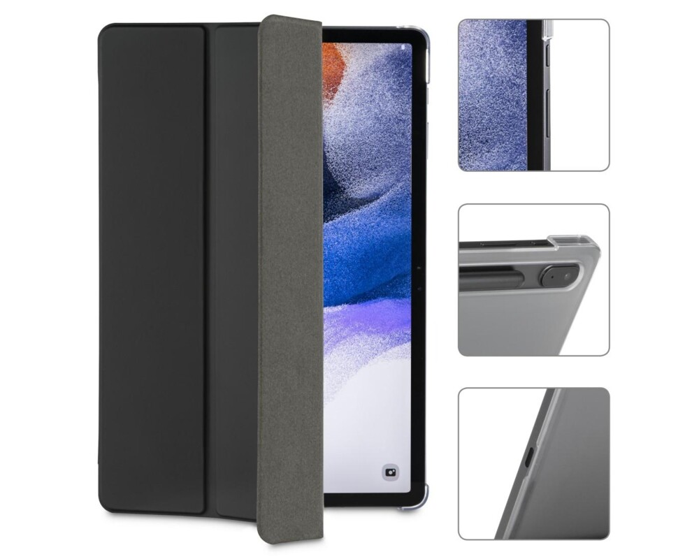 Калъф за таблет HAMA Fold Clear, За Samsung Galaxy Tab S7 FE/S7+/S8+ 12.4", Място за писaлка(S-pen), 217134 10