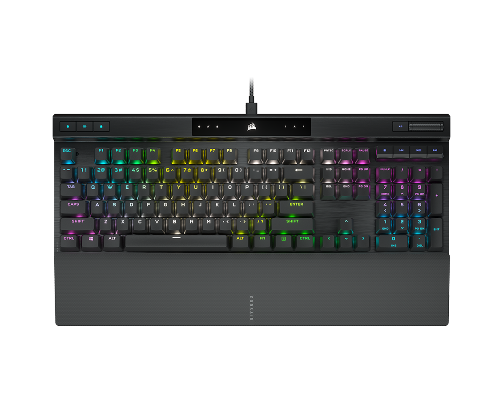 Клавиатура Corsair K70 RGB PRO Mechanical Gaming Keyboard, Backlit RGB LED, CHERRY MX Red, Black, Black PBT Keycaps, EAN:0840006645856 2