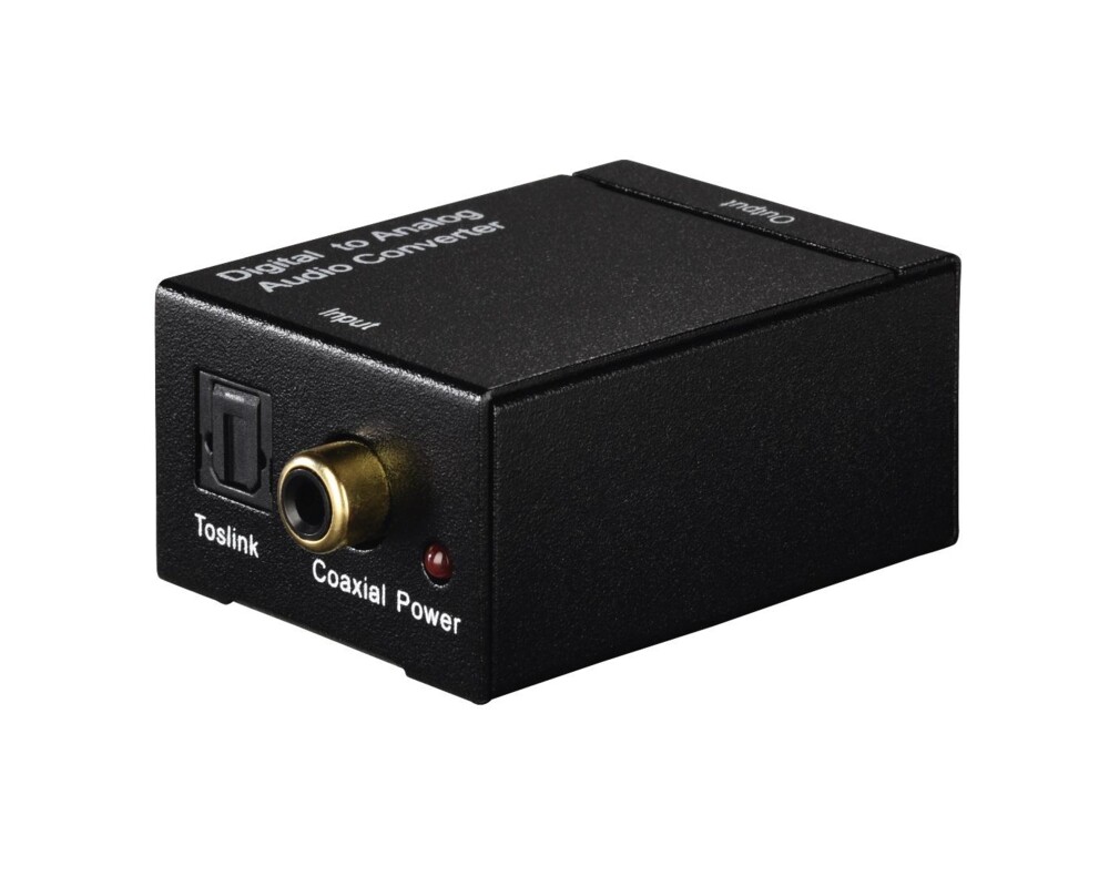 Аудио кабел конвертор HAMA AC80, Цифров към аналогов, Черен 2
