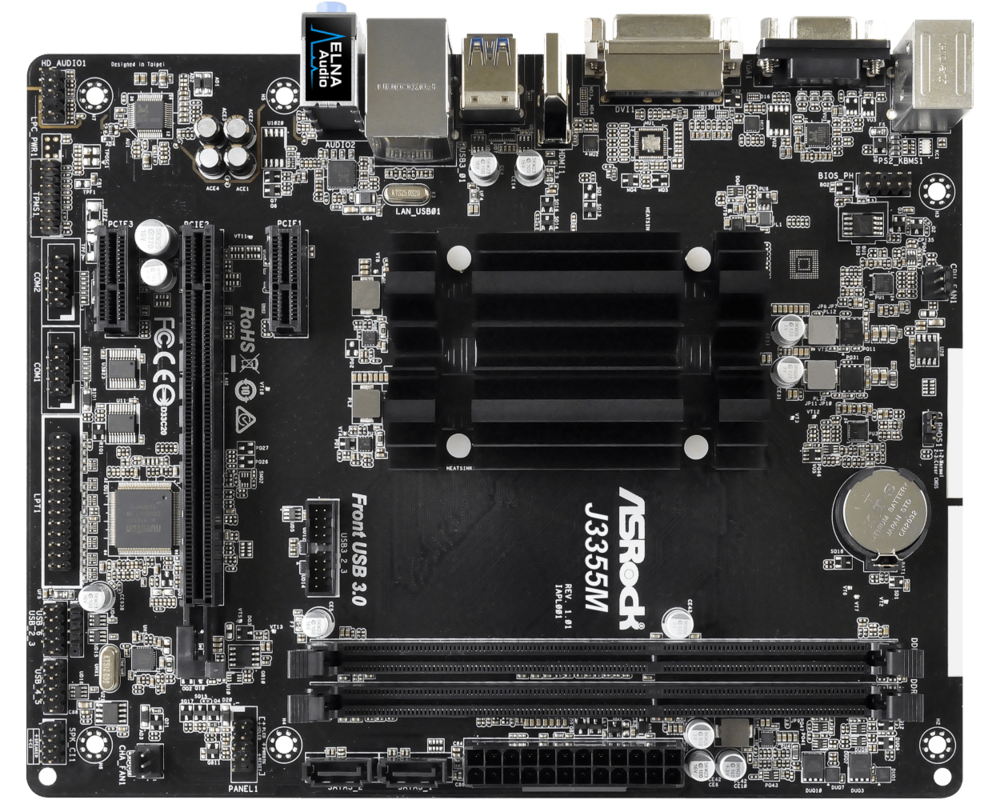 Дънна платка ASROCK J3355M, Intel® Dual-Core Processor J3355, mATX 2