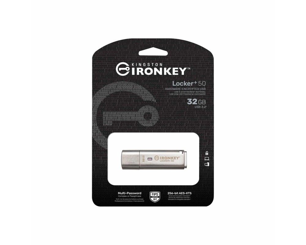 Флаш памет KINGSTON 32GB IKLP50 AES USB w 5