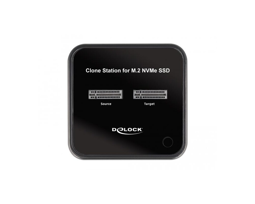 Контролер Външна стойка Delock M.2, 2 x M.2 NVMe, PCIe SSD, Функция клониране 5
