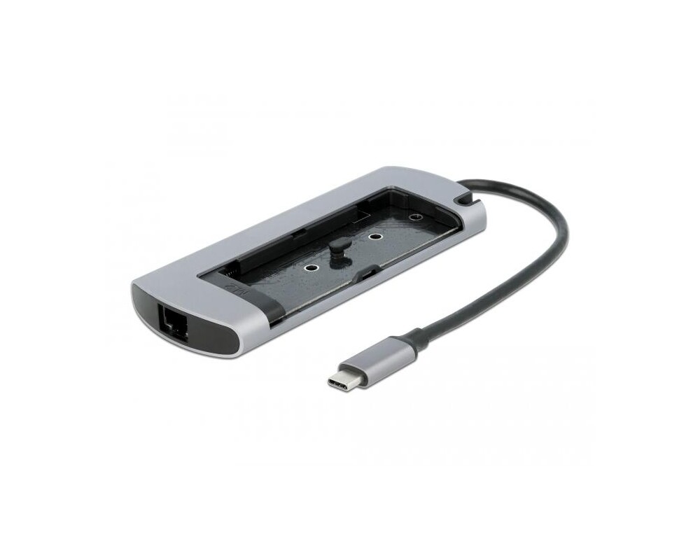 Докинг станция Докинг станция Delock USB-C, M.2 слот за SSD, HDMI, Gigabit LAN, 2xUSB-A, USB-C, Сива 4