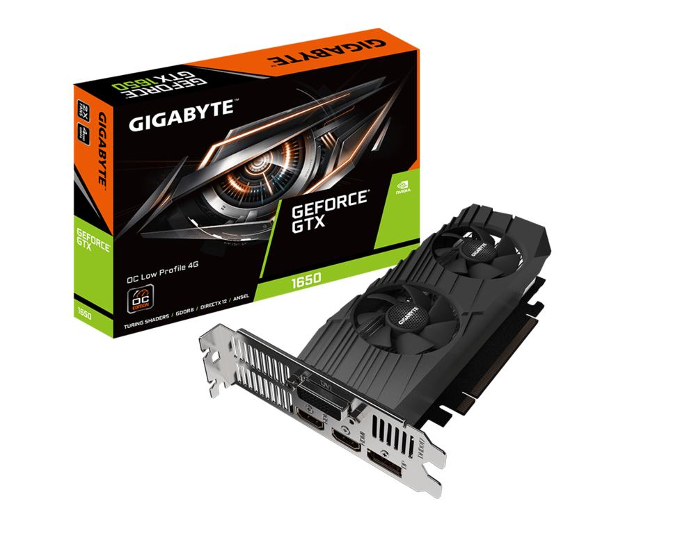 Видеокарта Gigabyte GeForce GTX 1650 D6 OC Low Profile 4GB GDDR6 2
