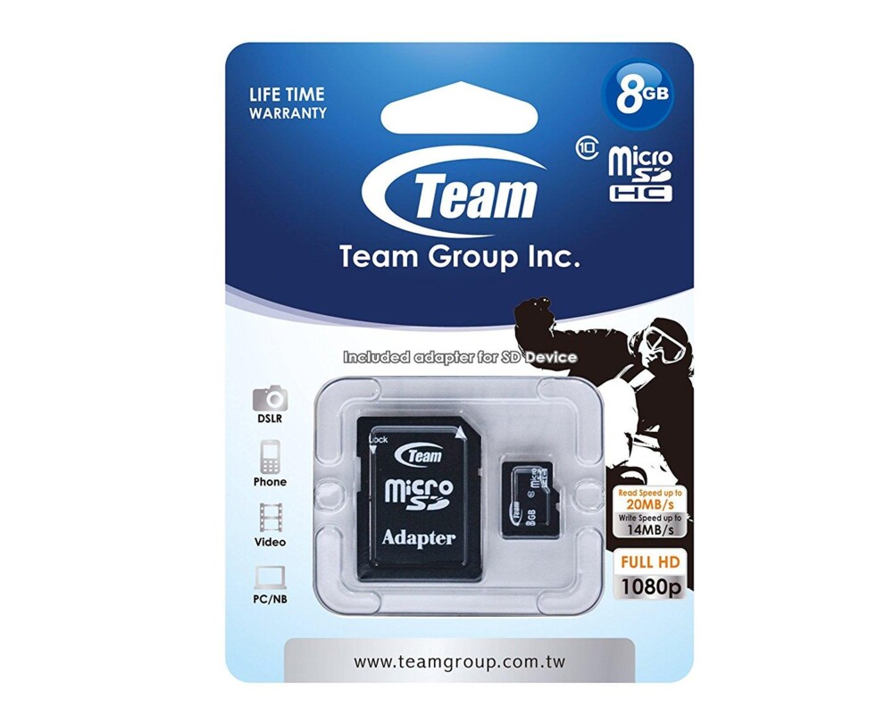 Флаш карта TEAM micro SDHC, 8GB 2