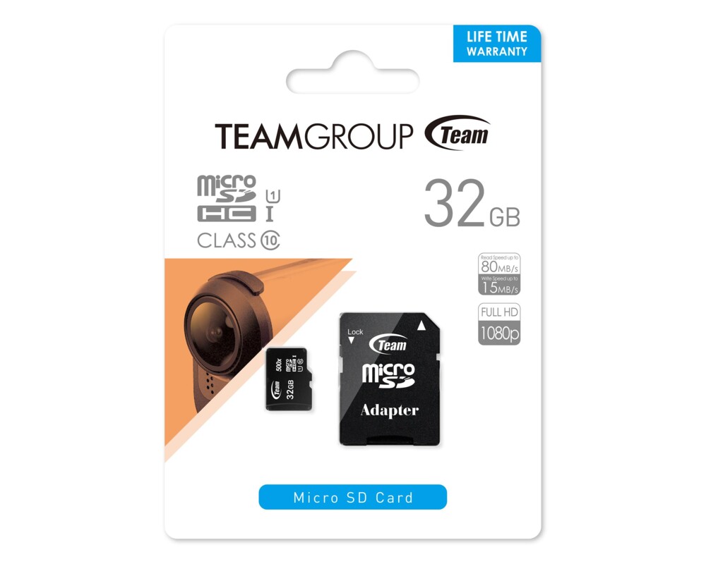 Флаш карта 32G SDMIC+ADAP UHS-I CL10 TEAM