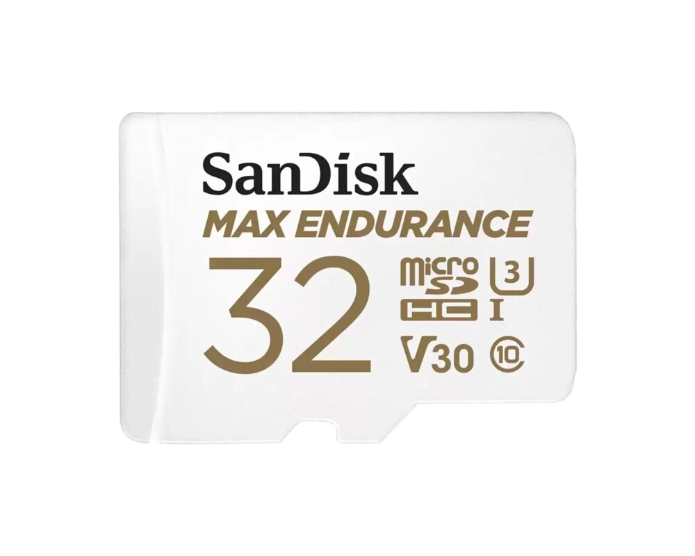 Флаш карта SANDISK High Endurance, microSDXC, 32GB, U3, 100 Mb/s, SD адаптер 5
