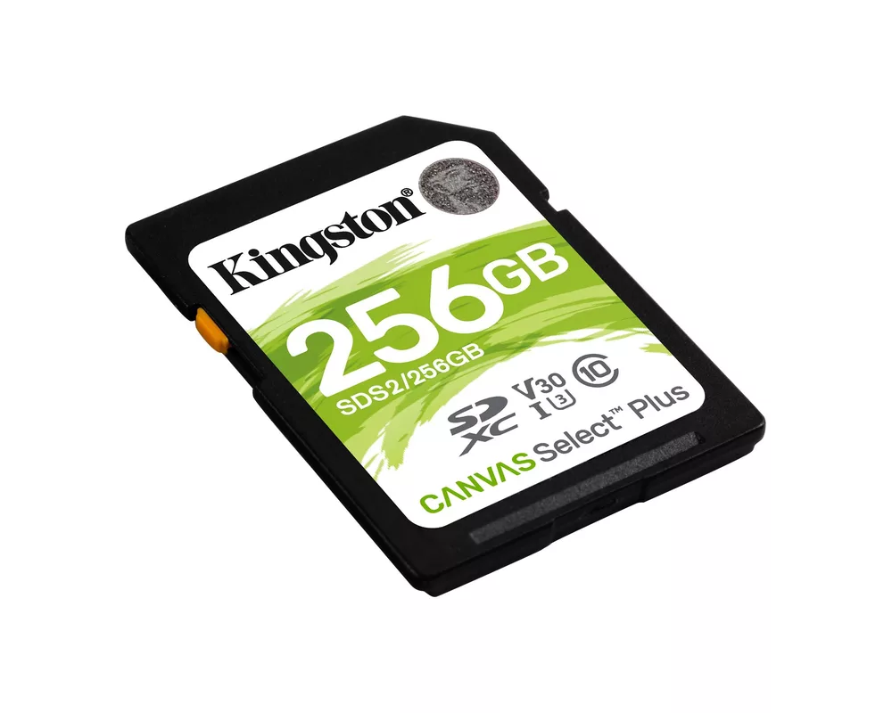 KINGSTON 256GB SDXC Canvas Select Plus 100R C10 UHS-I U3 V30 529371 KIN ...