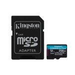 <span>Флаш карта</span> 256 GB Kingston Canvas Go! Plus microSDXC, UHS-I, Class 10, U3, V30, A2, Адаптер <span class='catalog-num-in-name'>SDCG3/256GB</span> - 