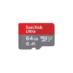 <span>Флаш карта</span> SANDISK Ultra microSDHC, 64GB, A1, UHS-I, U1, Class 10, 120MB/s, Адаптер <span class='catalog-num-in-name'>SDSQUA4-064G-GN6MA</span> - 