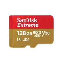  SANDISK Extreme microSDXC, 128GB, Class 10 U3, V30 90 MB/s 529420 SDSQXAA-128G-GN6MA на топ цена - PIC.bg
