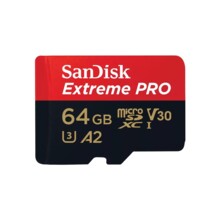  SANDISK Extreme PRO microSDXC, 64GB, Class 10 U3, A2, V30, 90 MB/s с адаптер до SD 529428 SDSQXCU-064G-GN6MA на топ цена - PIC.bg