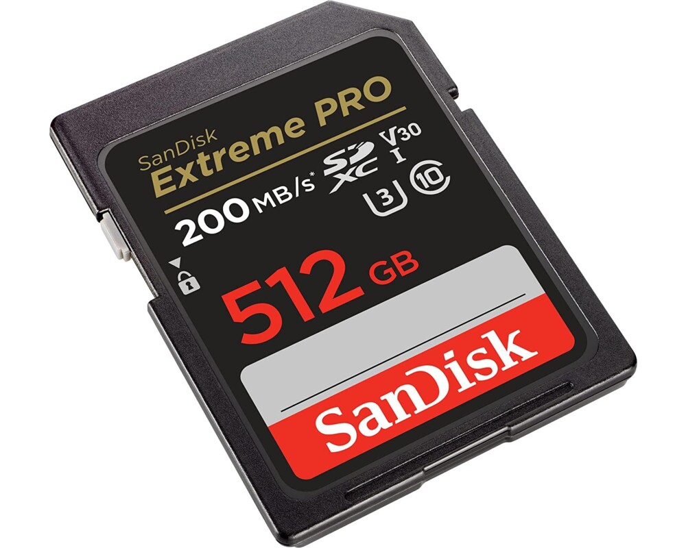 Флаш карта SANDISK Extreme PRO SDXC, 512GB, UHS-1, Class 10, U3, 140 MB/s 2
