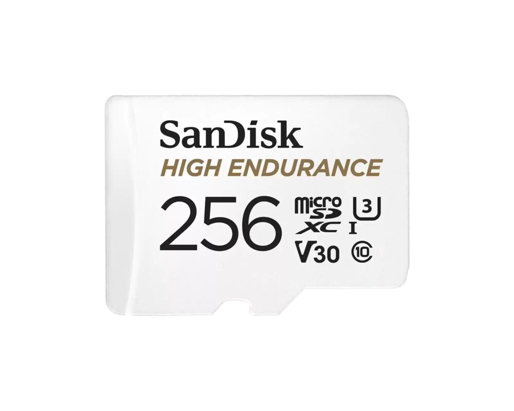 Флаш карта SanDisk High Endurance microSDXC 256GB + SD Adapter - for dash cams & home monitoring 2
