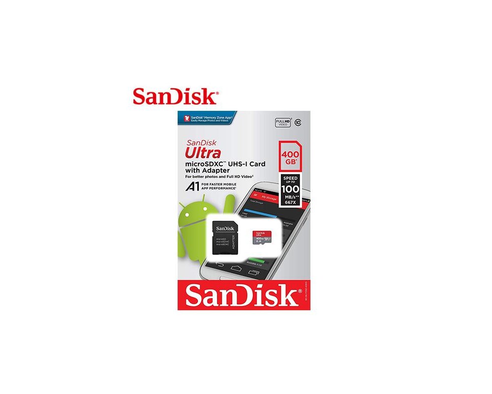Флаш карта SanDisk Ultra Android microSDXC 400GB +... 5
