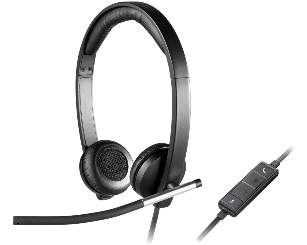 Слушалки LOGITECH H650E CORDED HEADSET STEREO USB... 3