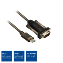  RAID ACT AC6002, USB-C мъжко - RS232 мъжко, 9 pin, 1.5 м, Черен 537764 EWENT-ACT-AC6002 на топ цена - PIC.bg