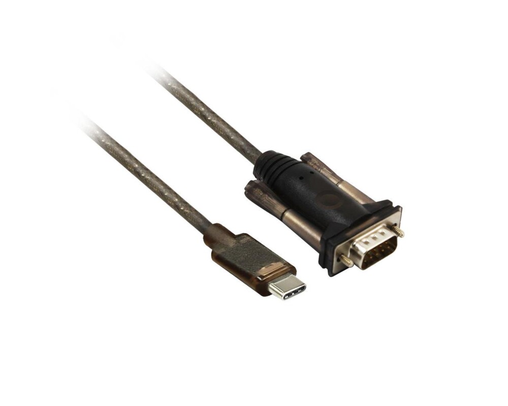 Адаптери RAID ACT AC6002, USB-C мъжко - RS232 мъжко, 9 pin, 1.5 м, Черен 2