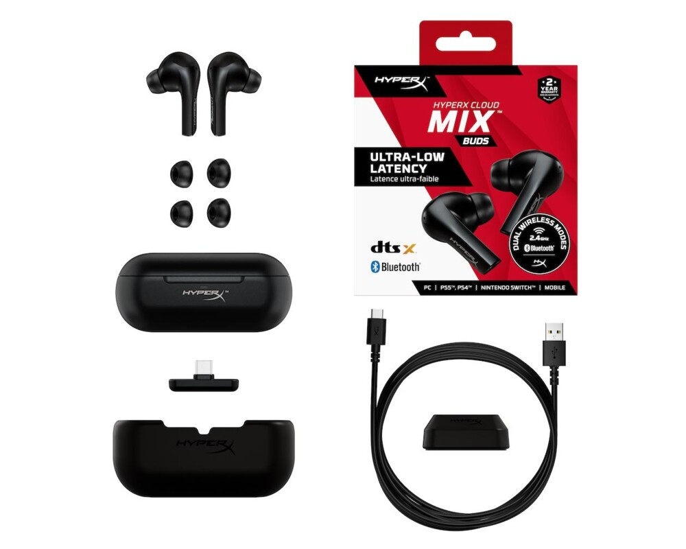 Слушалки Блутут слушалки HyperX Cloud MIX Buds Black, True Wireless, 4P5D9AA 7