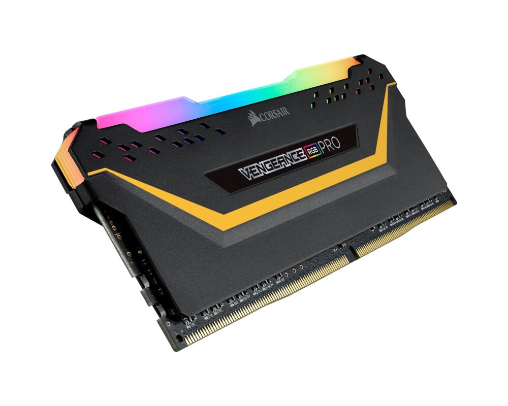 Памет CORSAIR Vengeance DDR4 3200MHz 32GB 2x16GB DIMM Unbuffered 16-20-20-38 XMP 2.0 Pro black TUF Gaming RGB LED Black PCB 1.35V 2