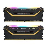 <span>Памет</span> CORSAIR Vengeance DDR4 3200MHz 32GB 2x16GB DIMM Unbuffered 16-20-20-38 XMP 2.0 Pro black TUF Gaming RGB LED Black PCB 1.35V <span class='catalog-num-in-name'>CMW32GX4M2E32C16T</span> - 