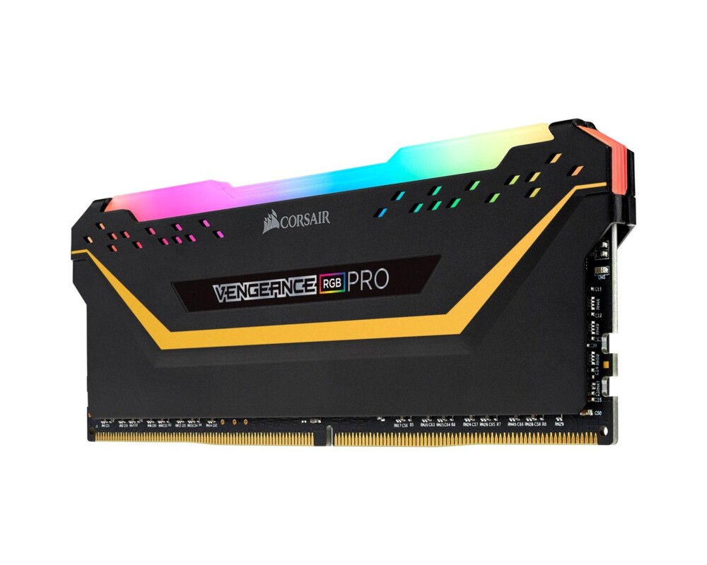 Памет CORSAIR Vengeance DDR4 3200MHz 32GB 2x16GB DIMM Unbuffered 16-20-20-38 XMP 2.0 Pro black TUF Gaming RGB LED Black PCB 1.35V 4
