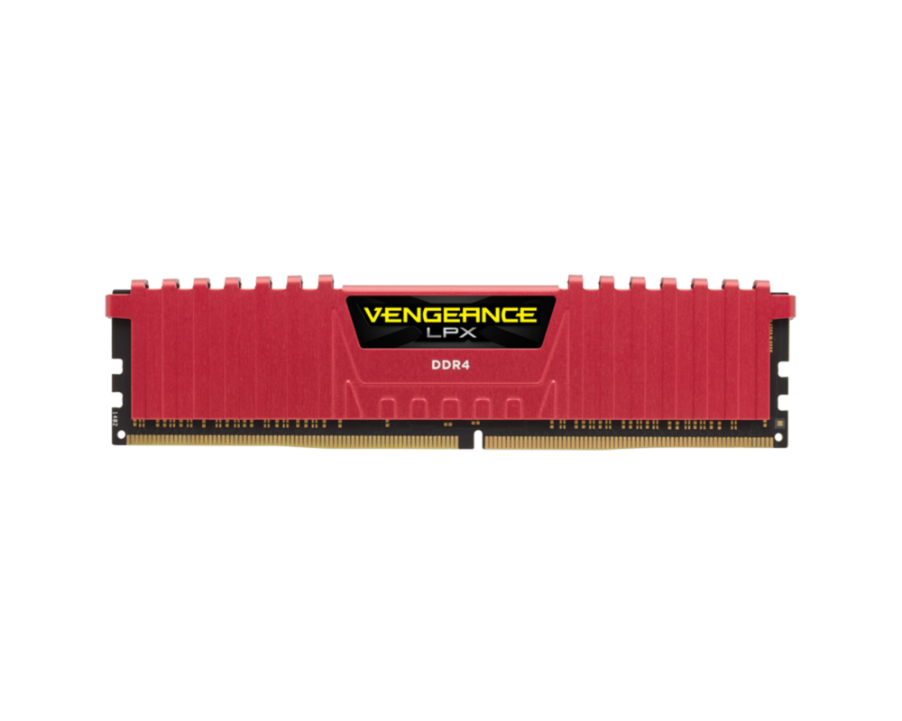 Памет CORSAIR VENGEANCE LPX, 8GB (1 x 8GB), DDR4, 2666MHz, C16, Red 3