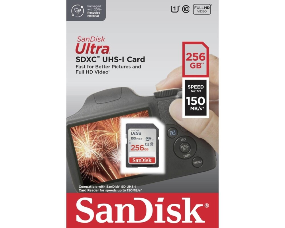 Флаш карта SanDisk Ultra 256GB SDXC Memory Card 150MB/s 5
