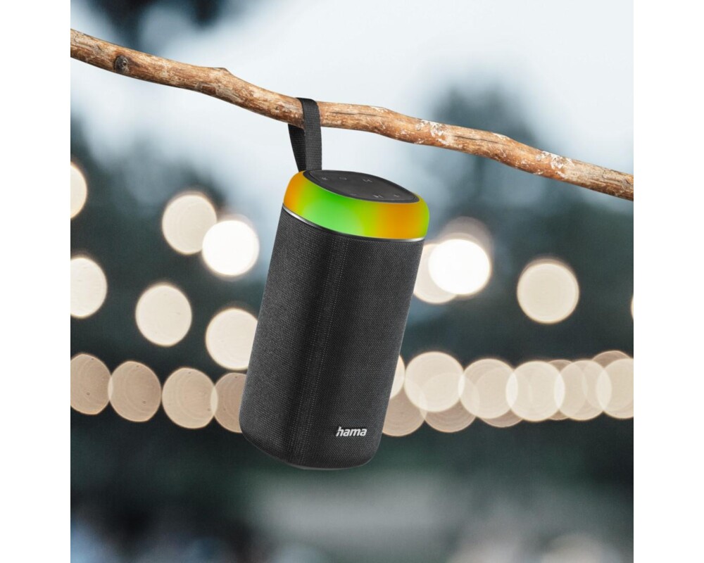 Тонколони HAMA Shine 2.0, 30W, LED, Защита от вода, Черна, 188228 9