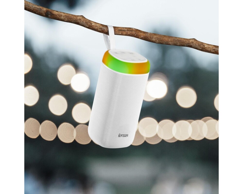 Тонколони HAMA Shine 2.0, 30W, LED, Защита от вода, Бял, 188229 12