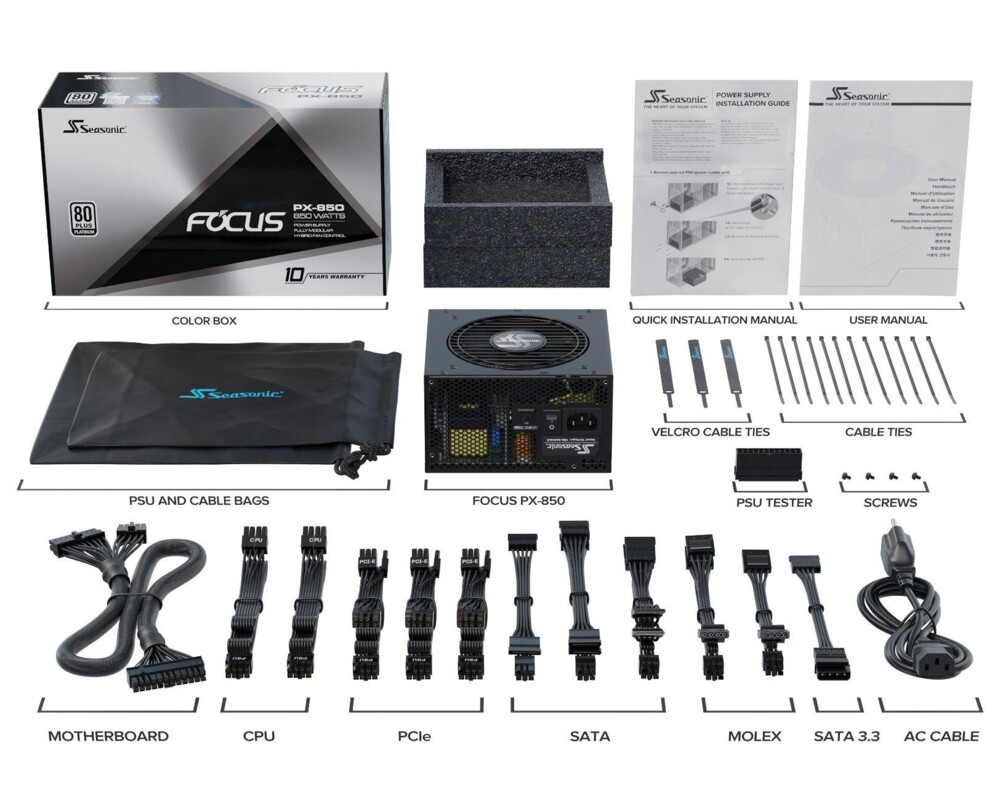 Захранване Seasonic 850W Platinium - FOCUS Plus PX-... 16