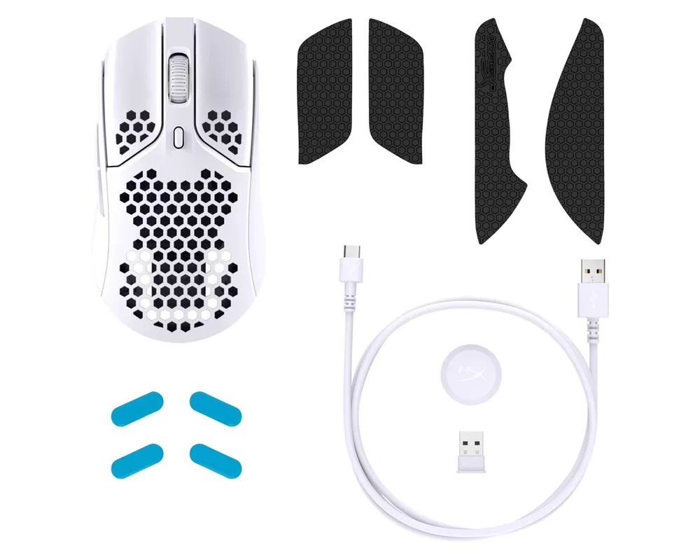 Мишка HP HyperX Pulsefire Haste wireless white gaming mouse 8