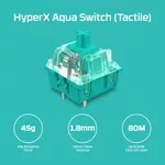 Клавиатура HP HyperX 60 Alloy Origins Aqua Mechanical RGB Keyboard USB Type C Detachable cable Black 6
